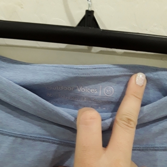 Outdoor Voices | NWT Lilac 3/4 Warmup Leggings - Picture 3 of 3